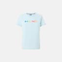 Head Rainbow T-shirt Women, Blue