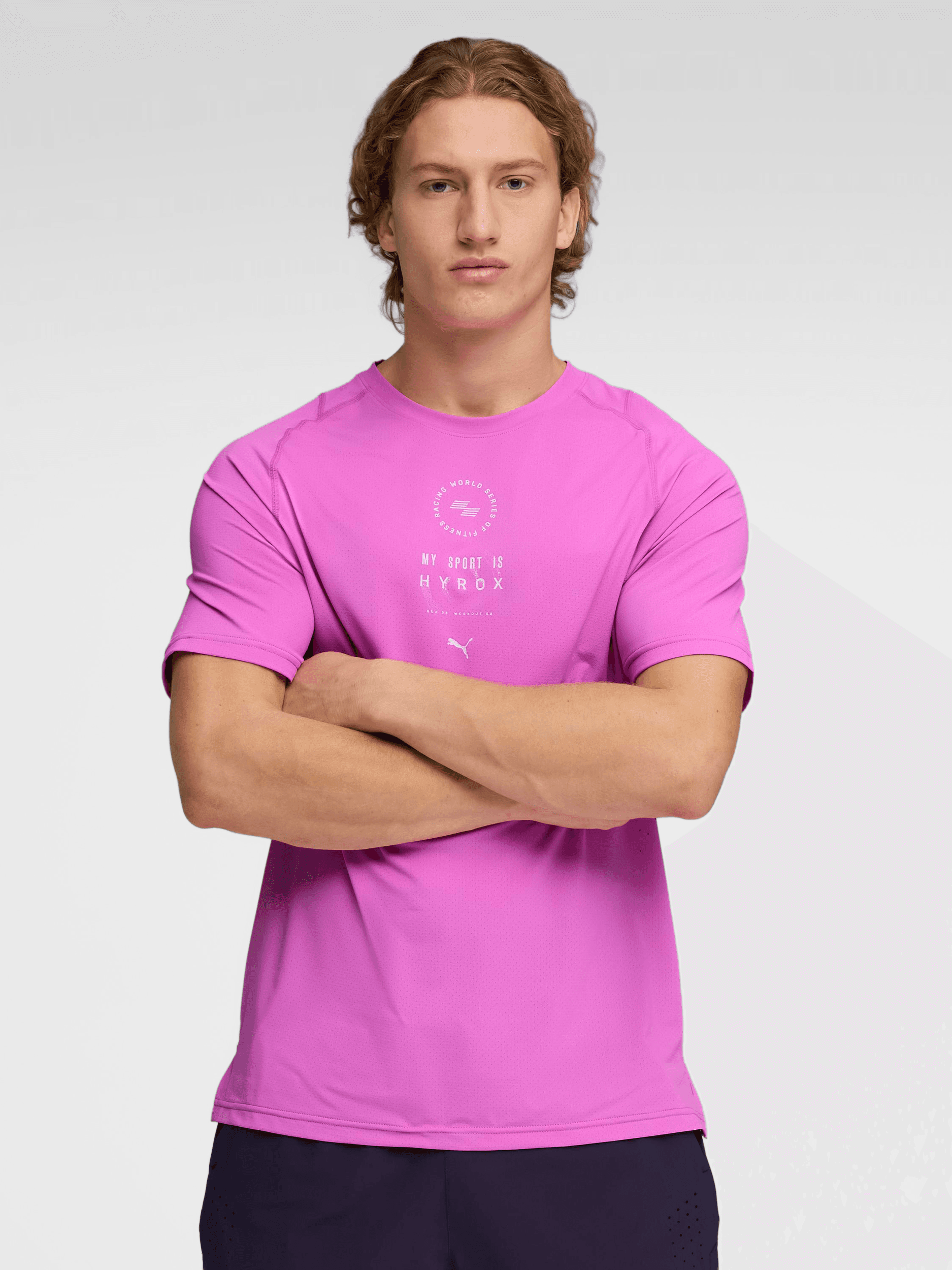 Puma, M PUMA X HYROX DRYELITE TRAINING TEE, Model 1