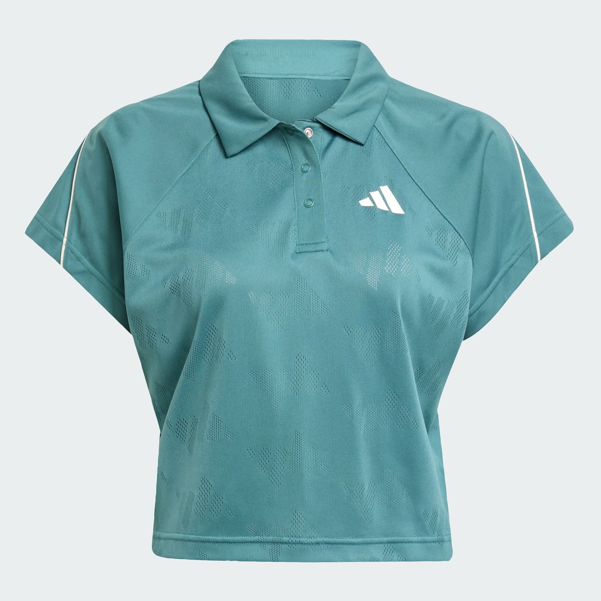 Adidas, Adidas Stadium 3-stripes Tennis Inspired Jacquard Polo Tee, Product 0