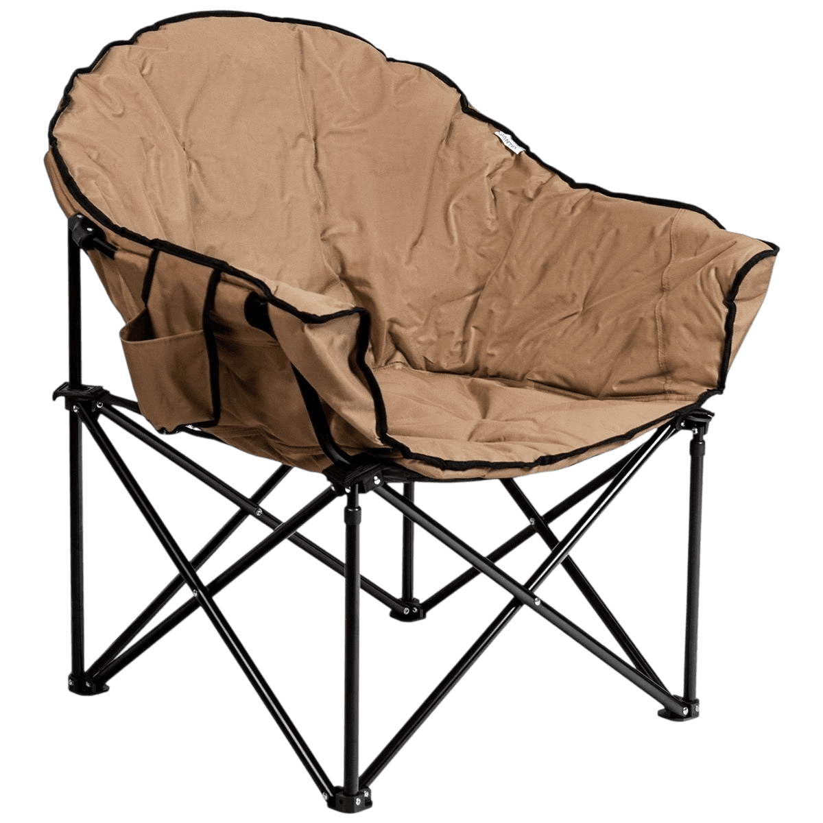 northix, Oversized Folding Camping Chair With Cup Holder High Back, Product 0