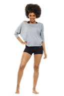 3/4 Sleeved Top Mcs001, Grey
