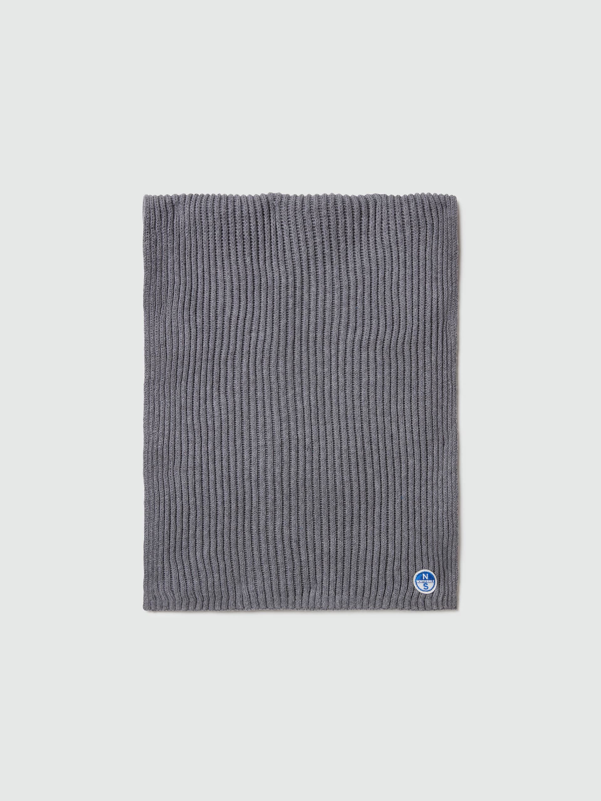 north sails, North Sails Scarf Wide-rib Knit With Logo Patch, Product 0