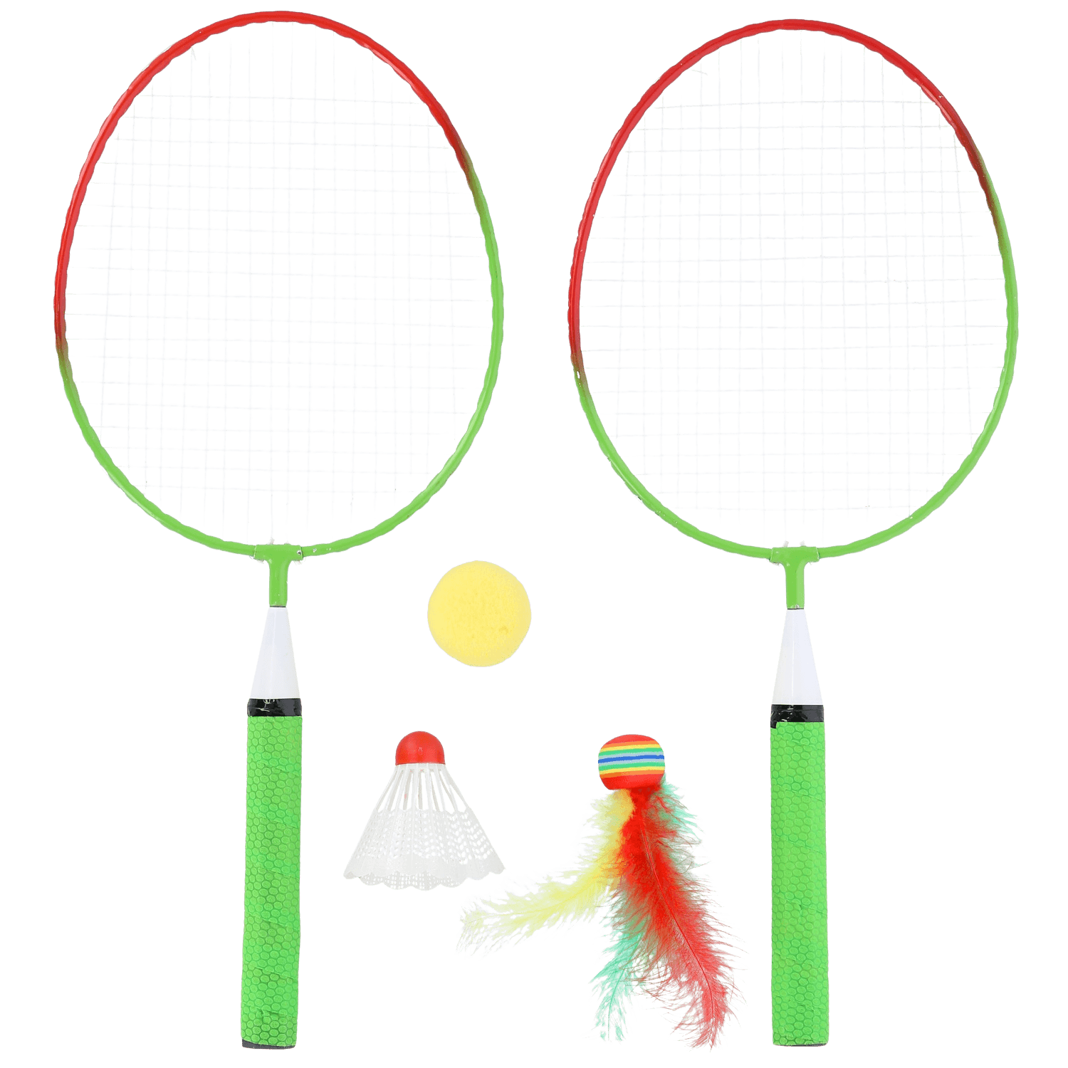 northix, Badminton Set, 2 Rackets + Shuttlecocks + Balls, Junior, Product 0