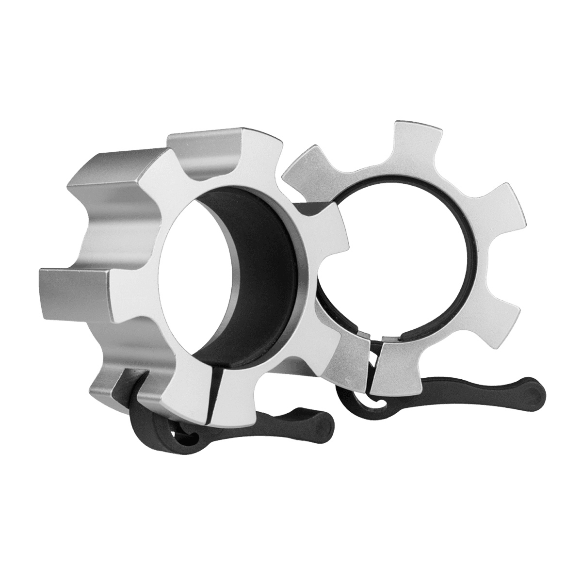 northix, Lock Jaw Collars, Silver, 2pcs, Detail 1