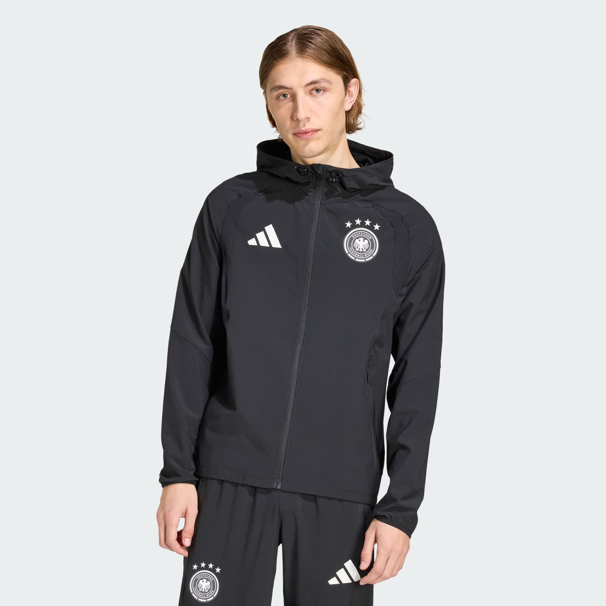 Adidas, Adidas Tyskland Tiro Travel Full Zip Windbreaker, Model 1