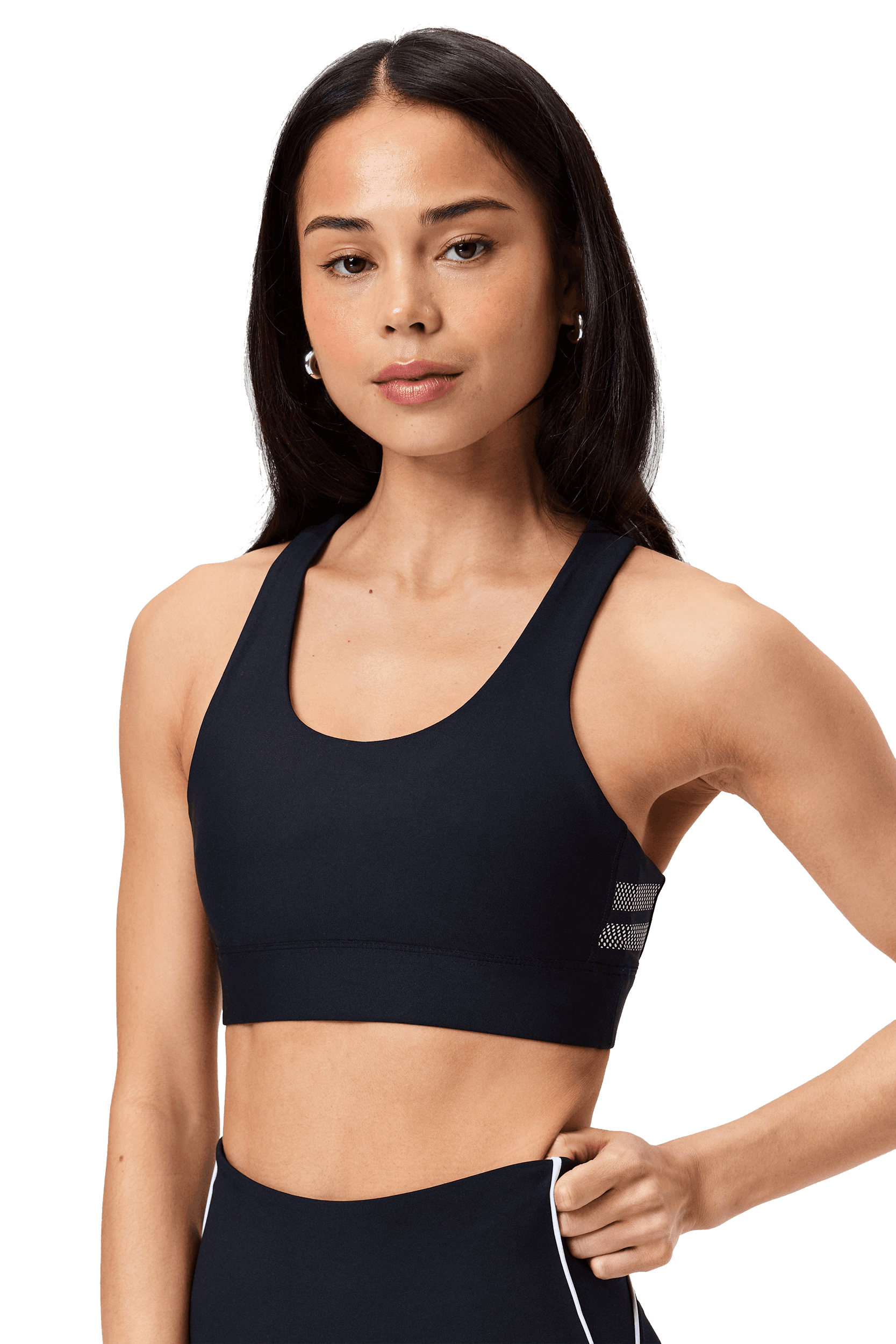 STRONGER, Signature Sports Bra, Model 1