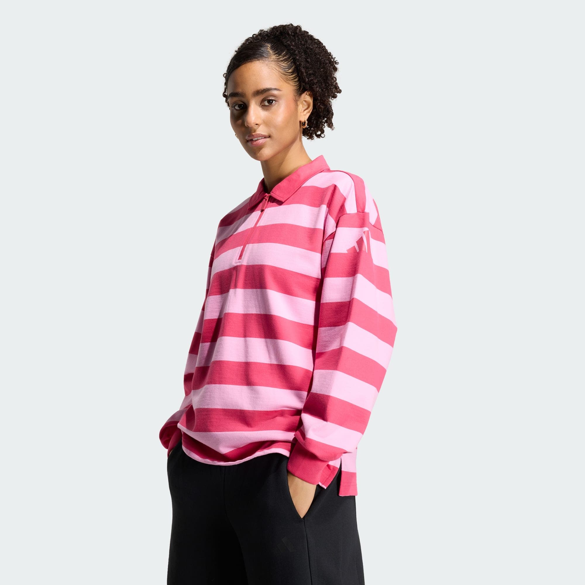 Adidas, Adidas Essentials Contemporary French Terry Longsleeve Pikétröja, Model 1