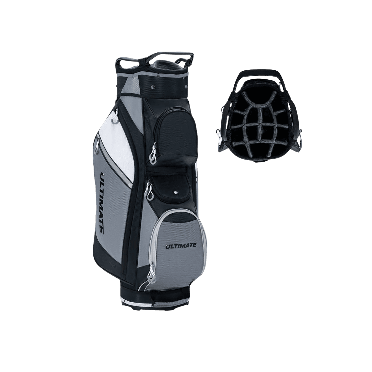 northix, Golf Bag With 14 Dividers, Waterproof Pocket, Black/grey, Product 0