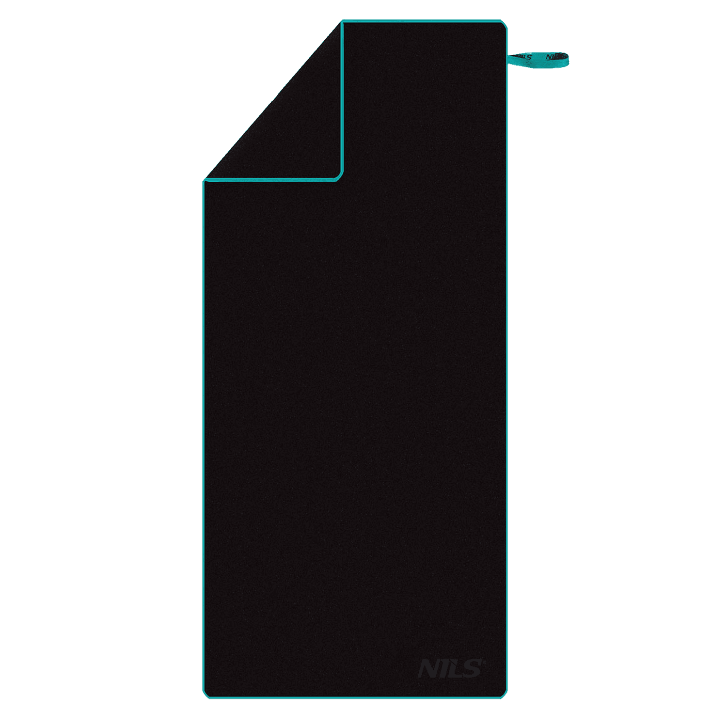 northix, Black Microfibre Towel, 200x90 Cm, Product 0