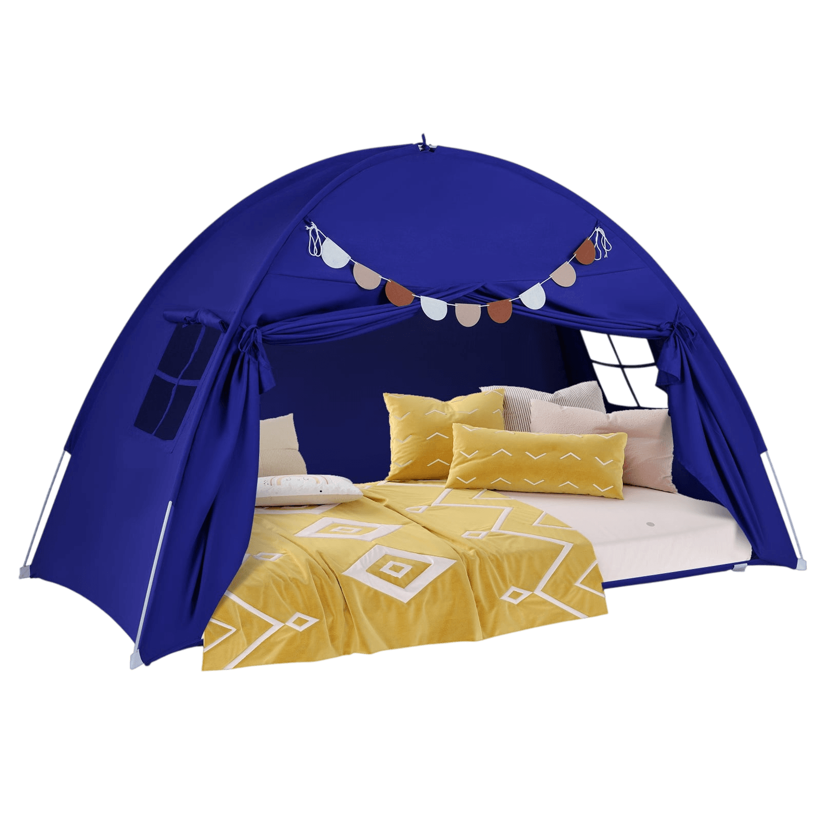 northix, Twin Bed Canopy Tent For Kids, Foldable With 2 Windows, Product 0