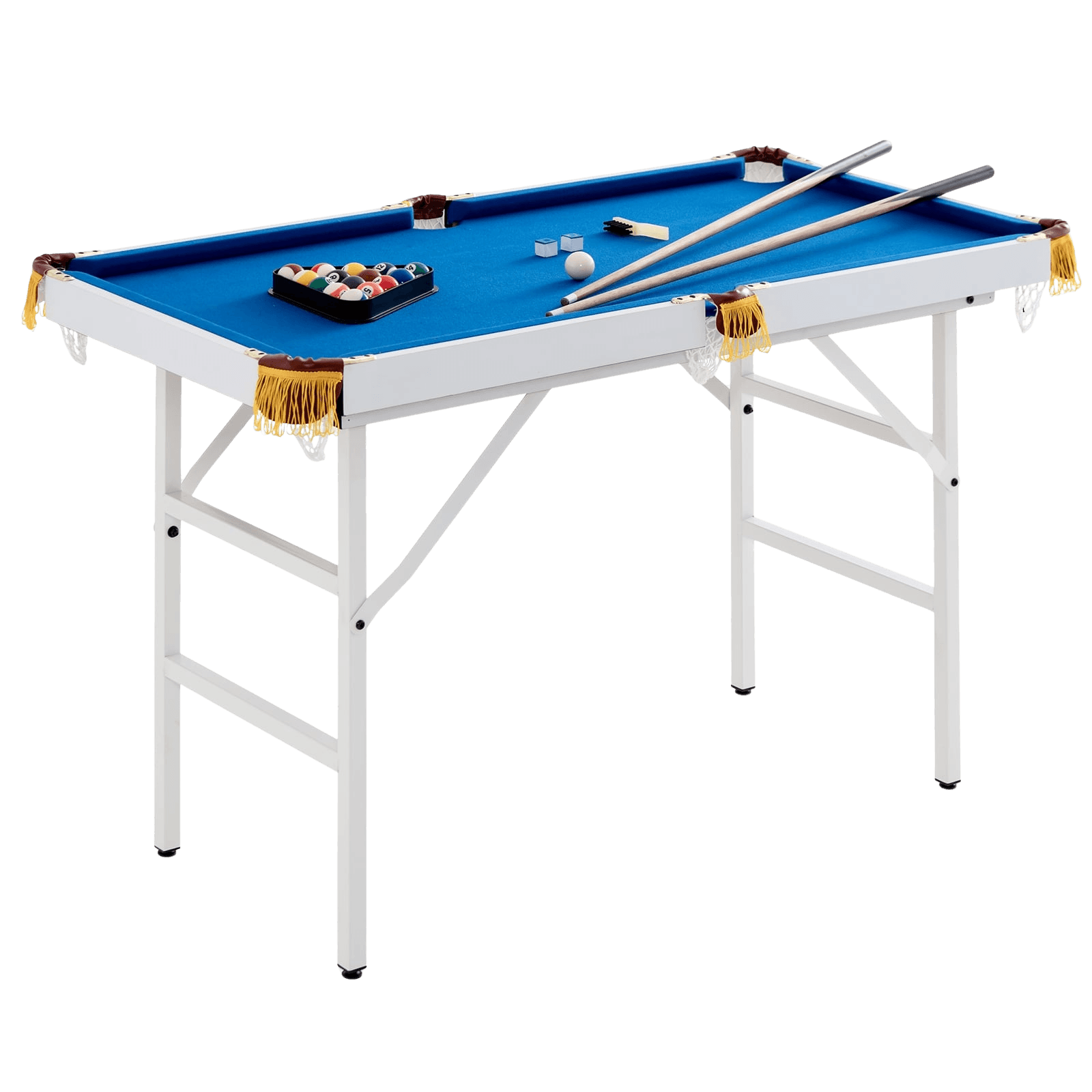 northix, Folding Pool Table With Cues, Balls, Chalk Brush, Product 0