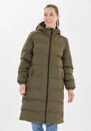 Abella Quilted Coat, Brown