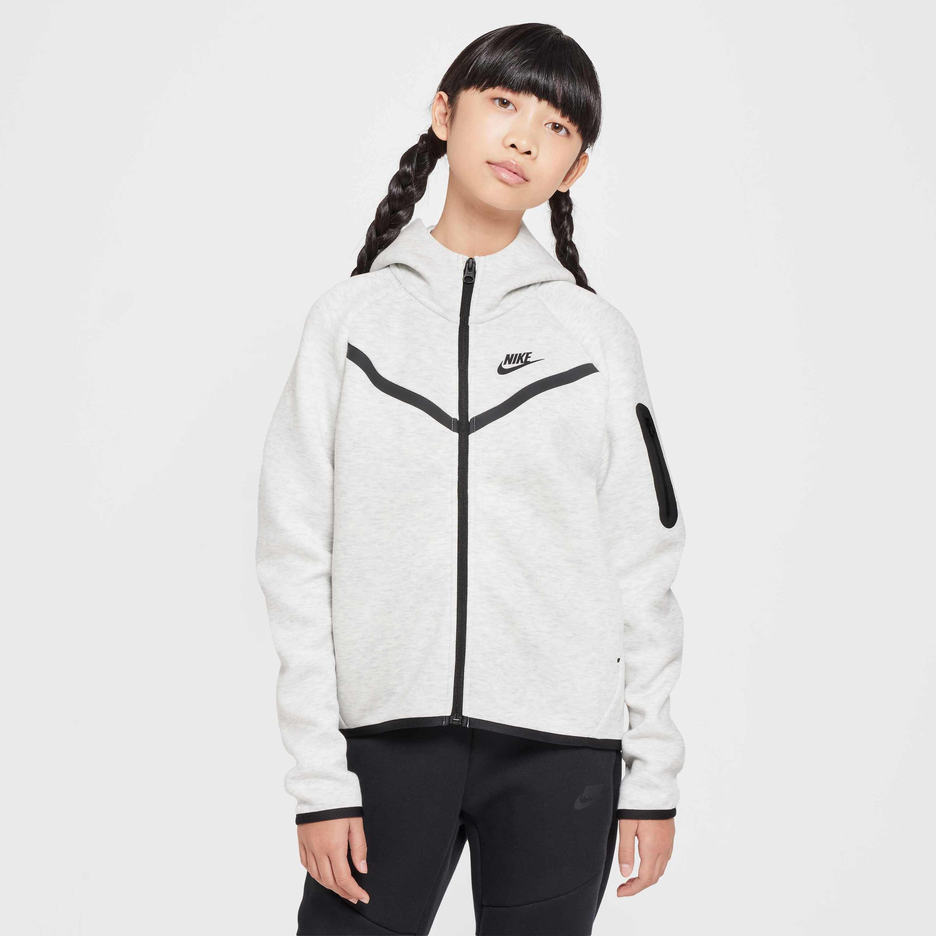 Nike, Girls' Full-zip Hoodie Sportswear Tech Fleece, Product 0