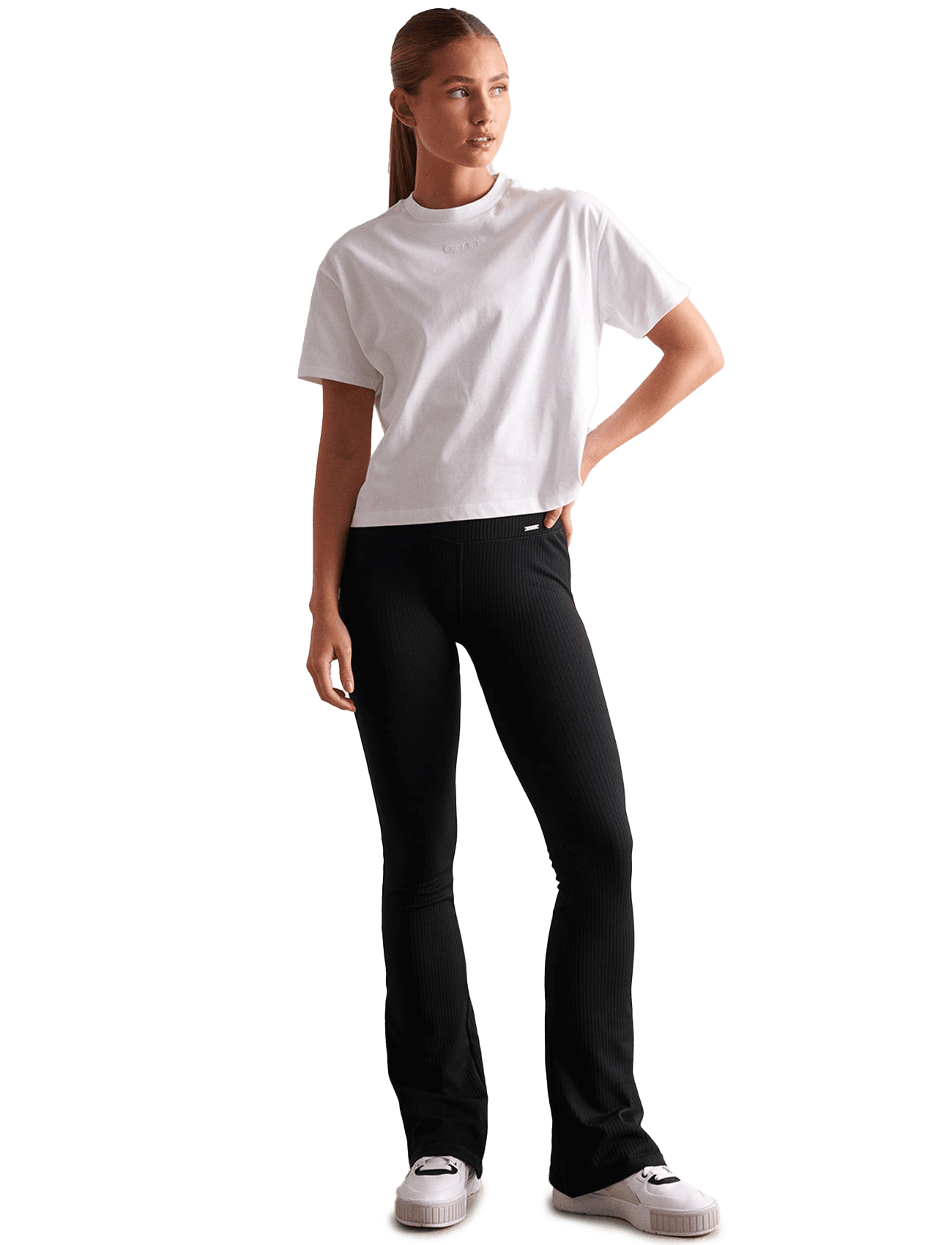 AIM´N, Ribbed Seamless Flare Tights, Model 1