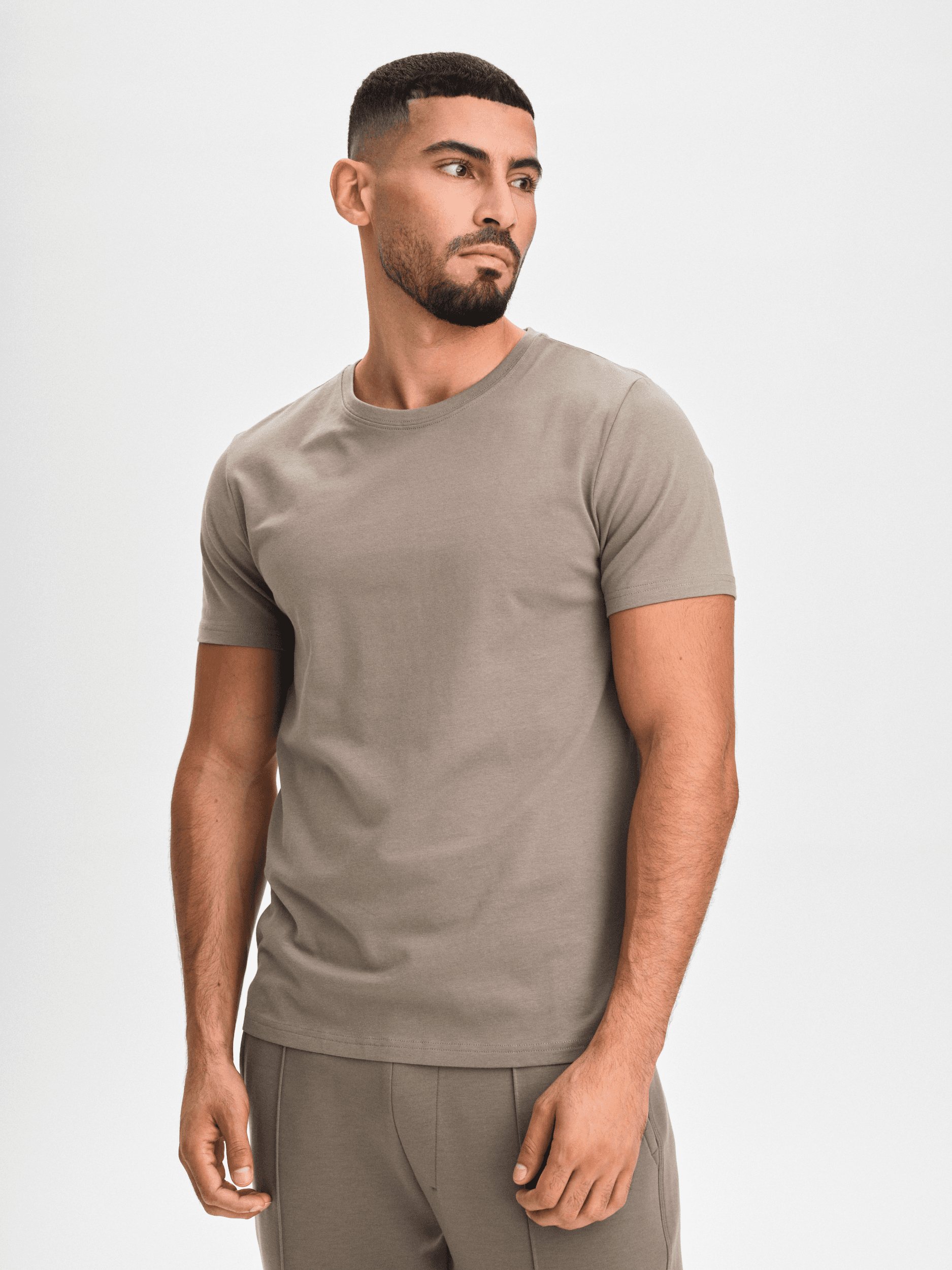 SOC, M SLIM FIT R-NECK TEE, Model 1