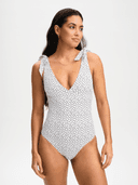 W BEACH BOW SUIT, White