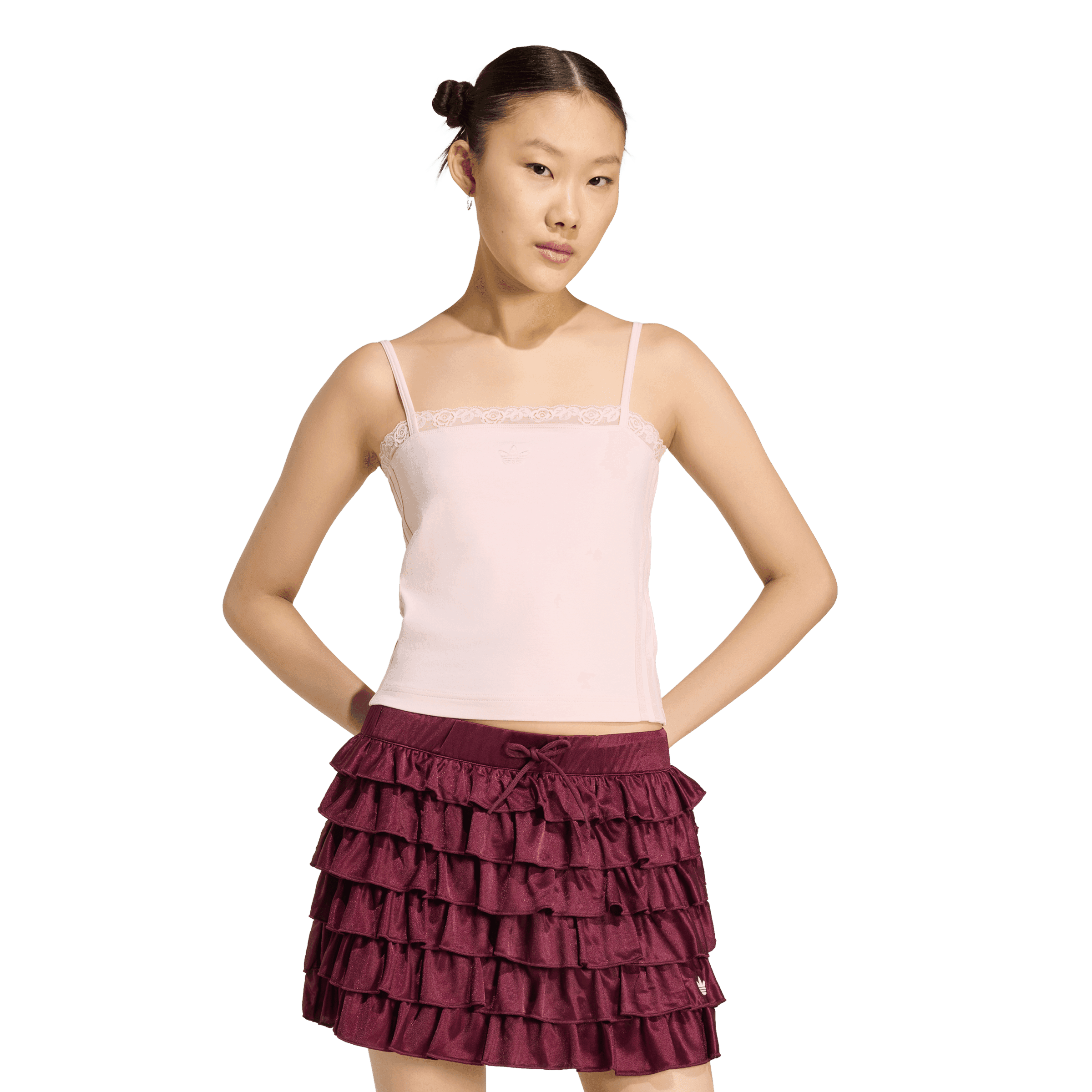 ADIDAS ORIGINALS, W LACE TANK TOP, Model 1