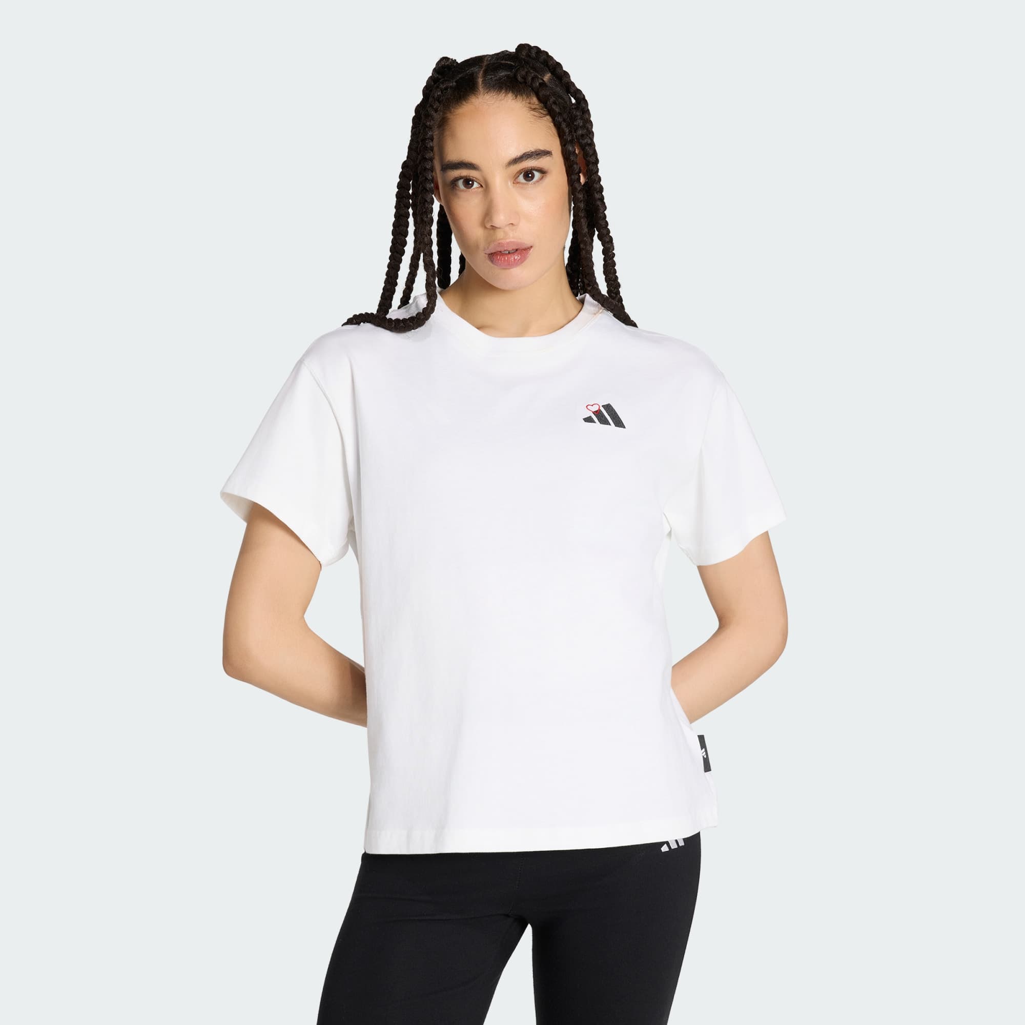 Adidas, Adidas Embroidery Pack Loose T-shirt Med Grafik, Model 1