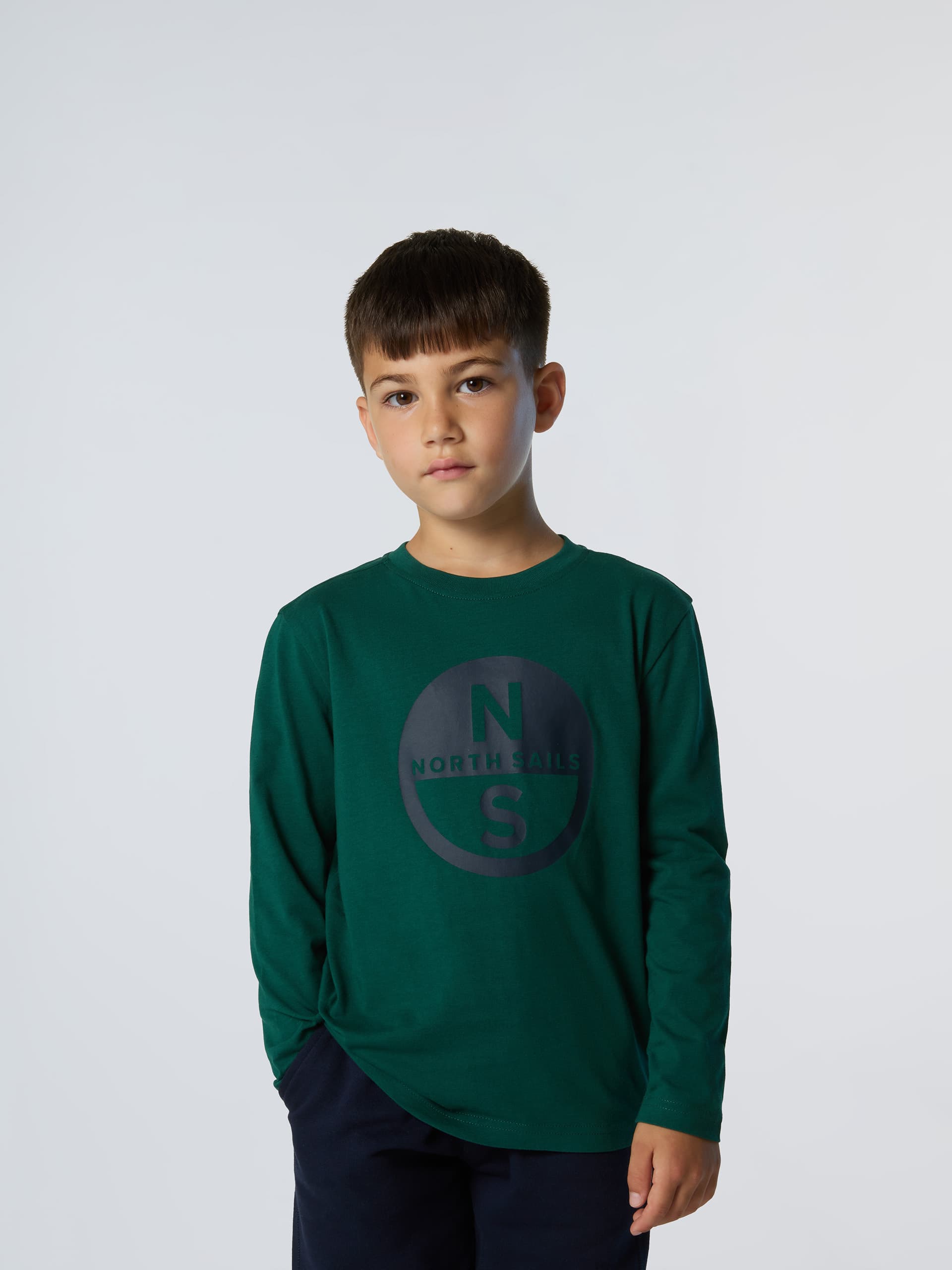 north sails, North Sails T-shirt Long-sleeved With Maxi Logo, Product 0