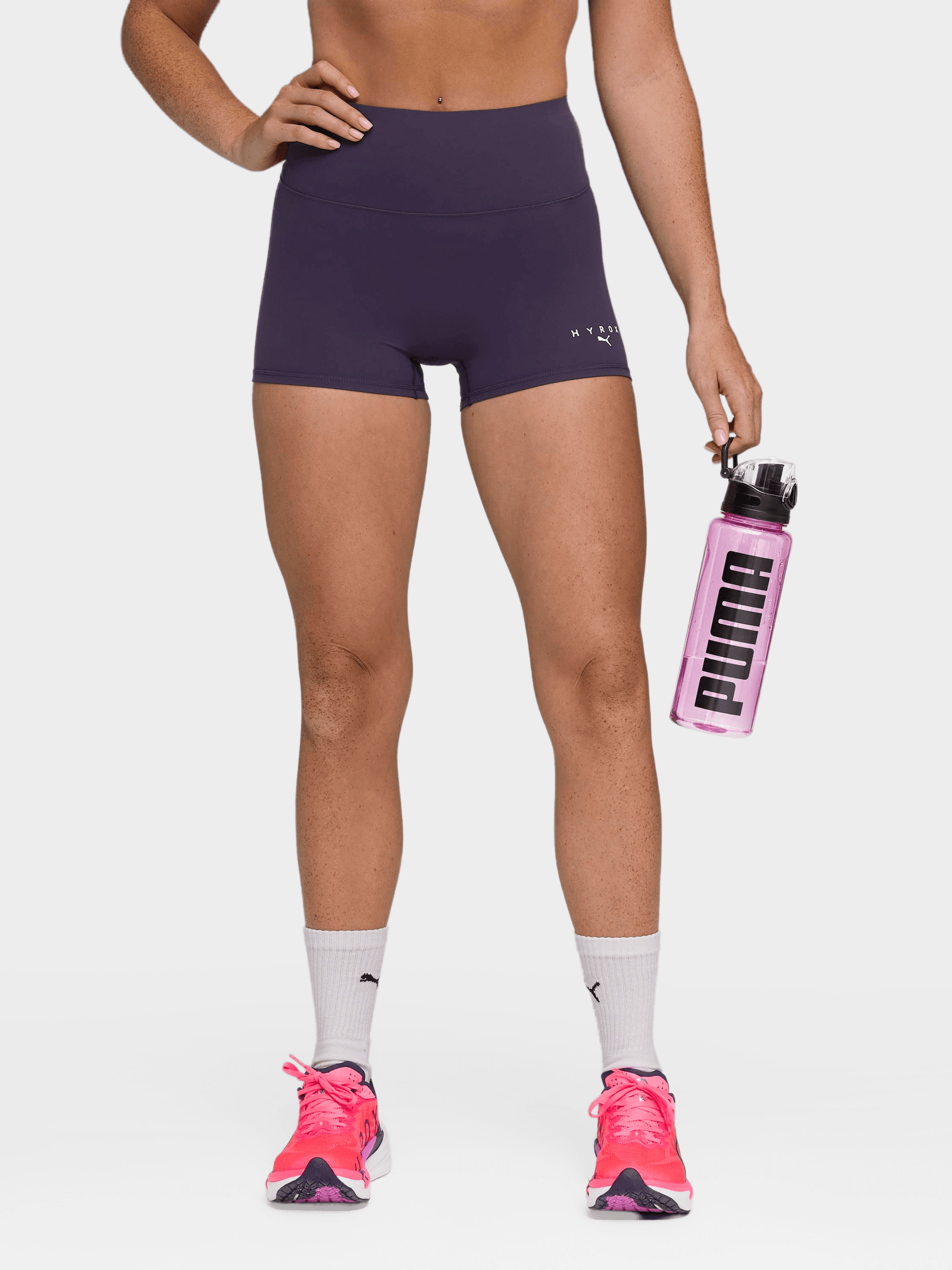 Puma, W Puma X Hyrox Shapeluxe 3" Tight Short, Model 1