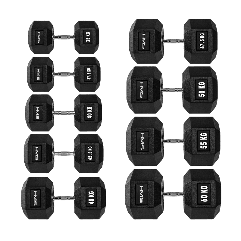 northix, Hex Dumbbell 47.5 Kg – Durable Weight Training Equipment, Detail 1