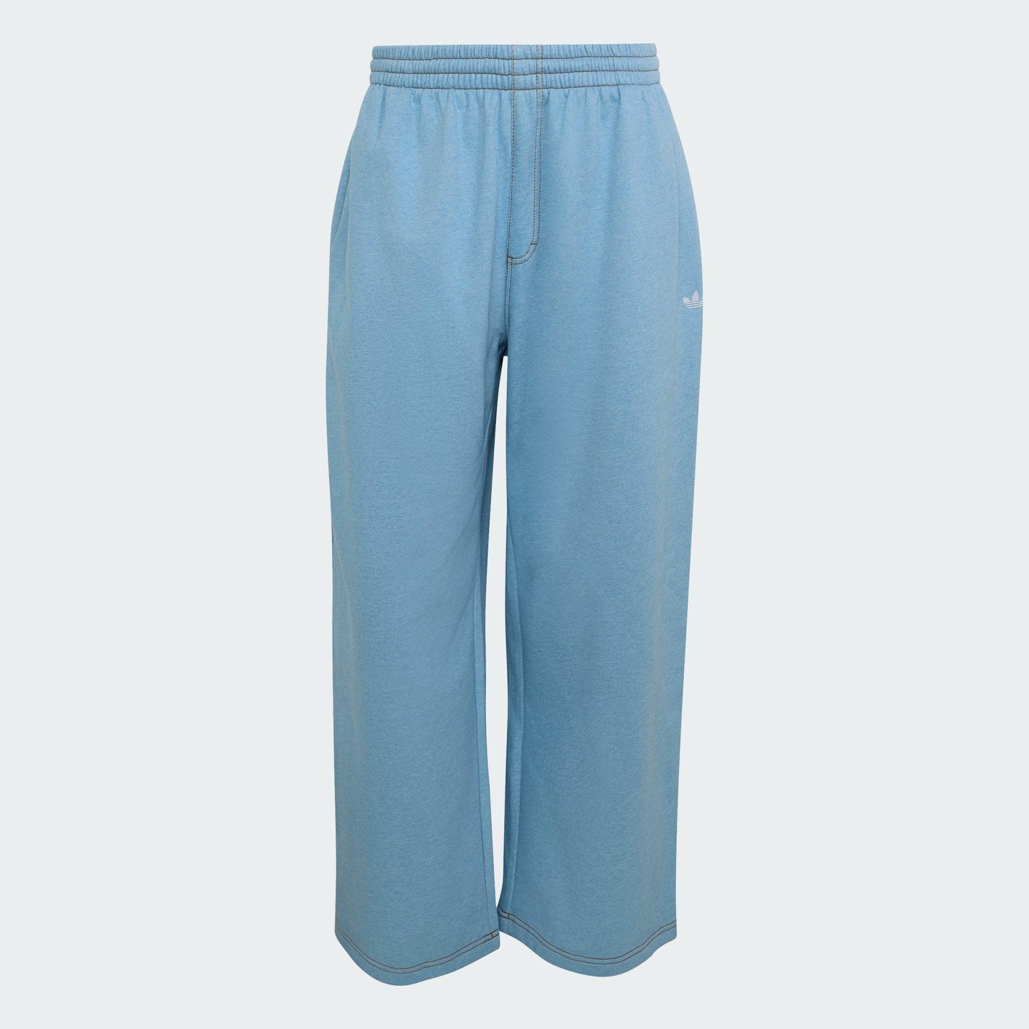 ADIDAS ORIGINALS, Adidas Originals Trefoil Essentials Melange Baggy Byxor Med Raka Benslut, Product 0
