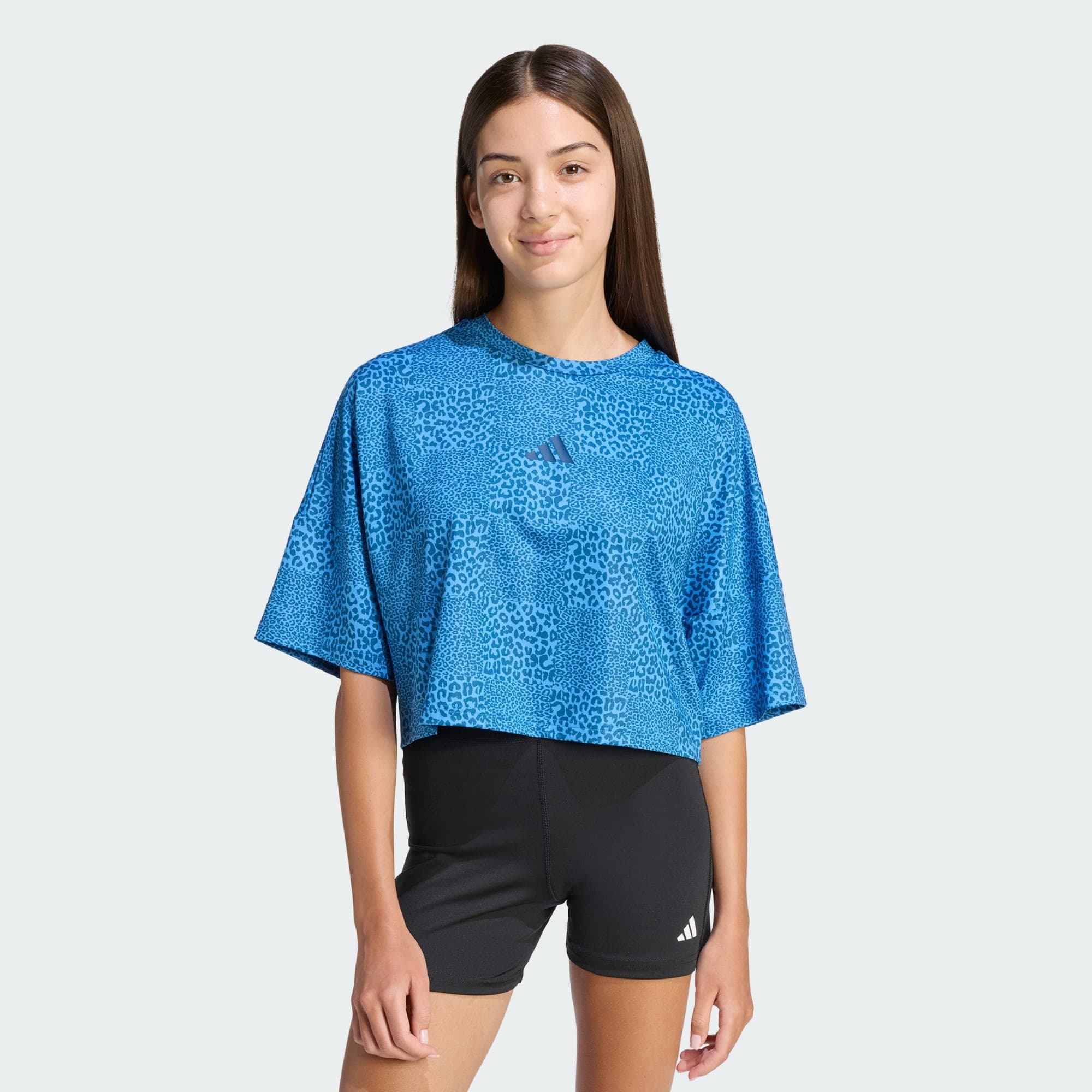 Adidas, Adidas Future Icons T-shirt Med Heltäckande Tryck, Model 1
