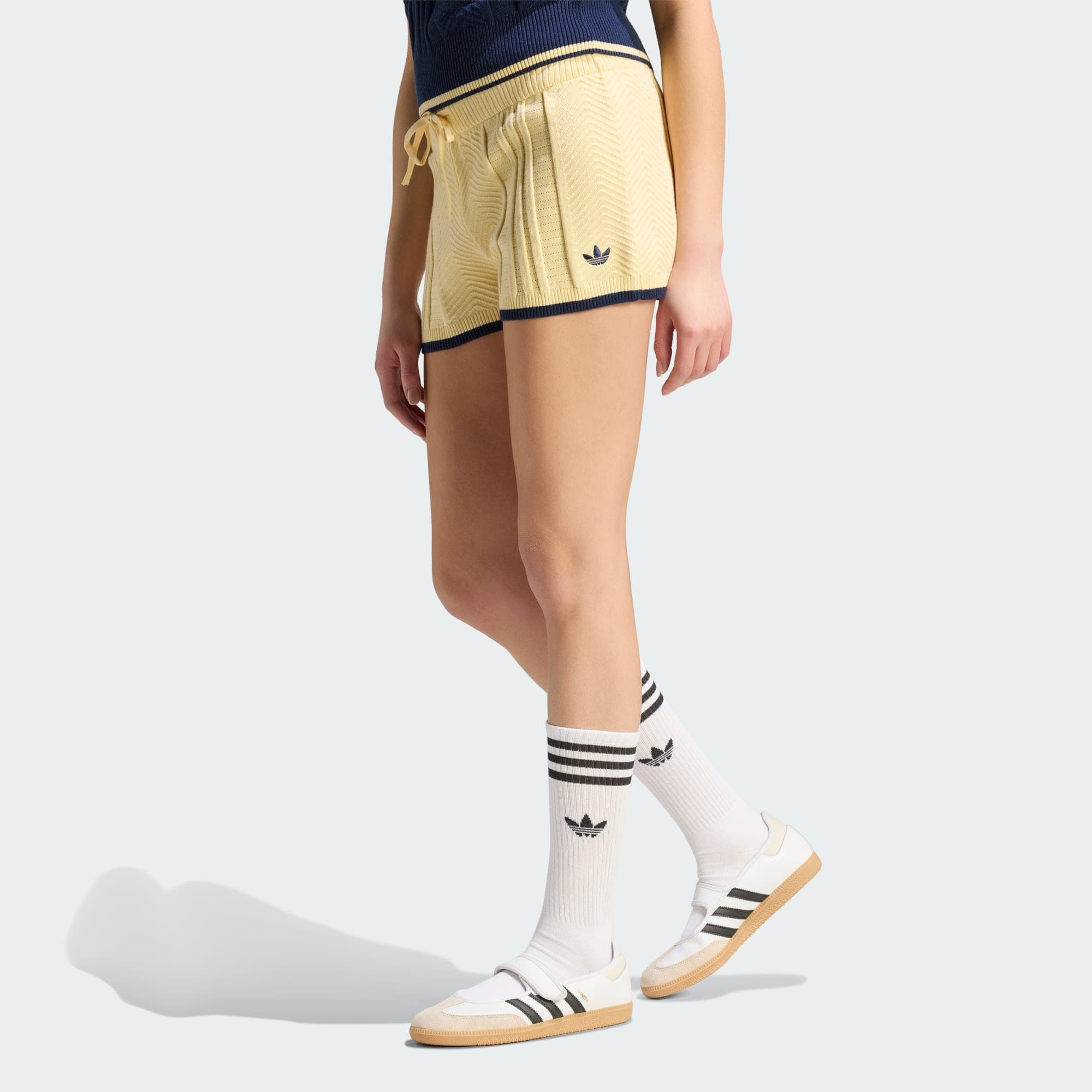 ADIDAS ORIGINALS, Adidas Originals Kabelstickade Shorts, Model 1
