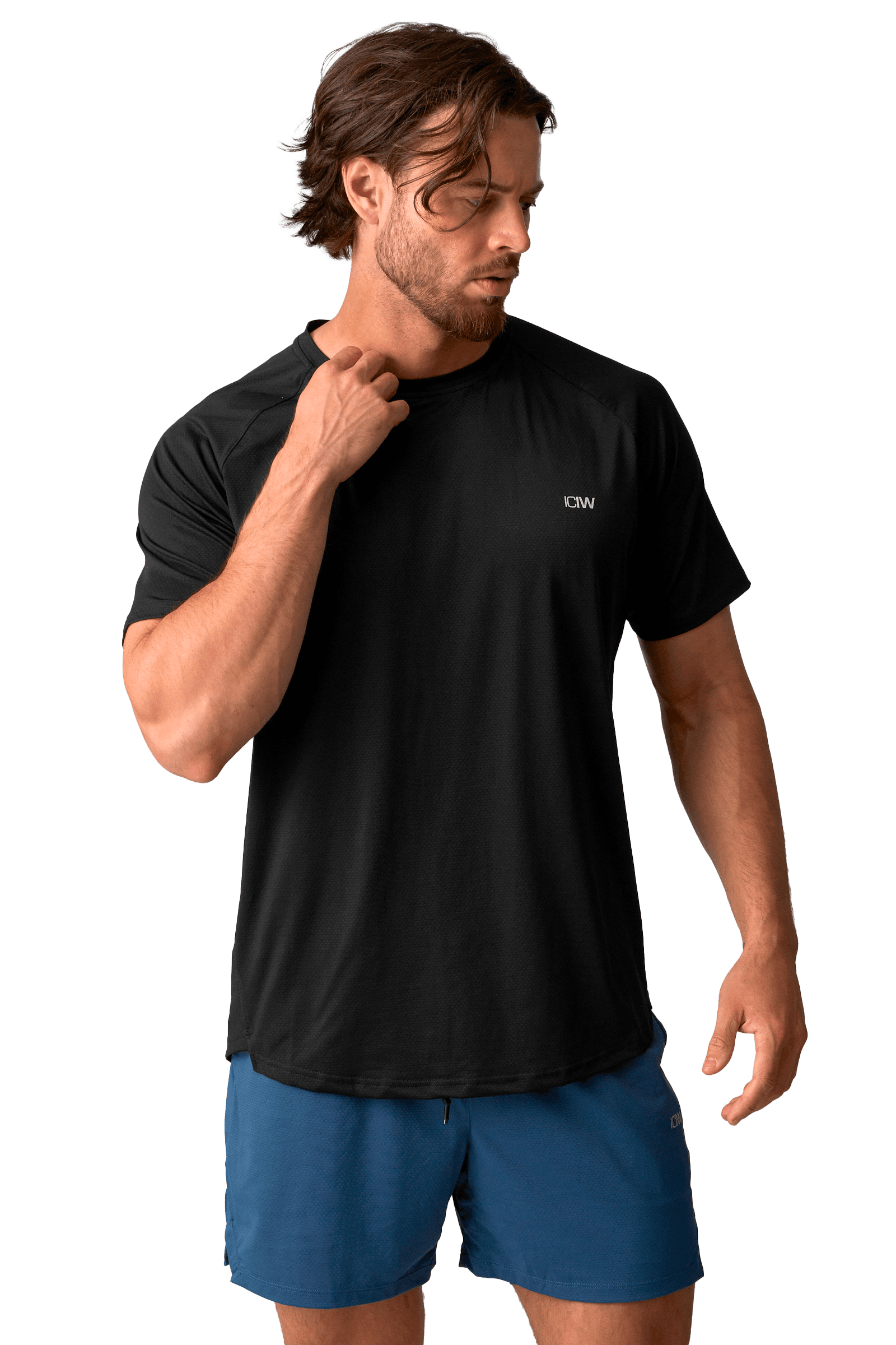 ICANIWILL, M Stride Raglan Tee, Model 1