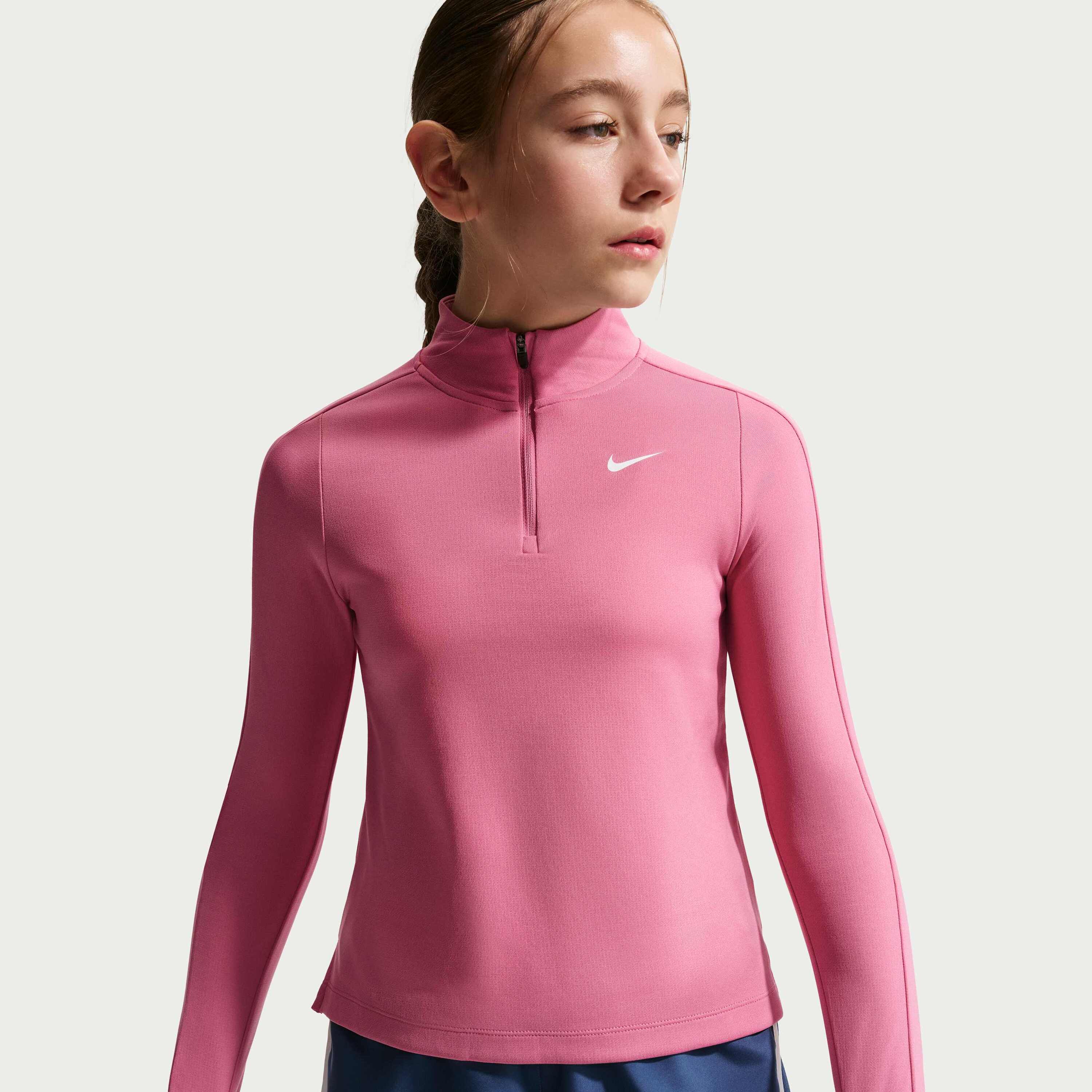 Nike, Girls' Dri-fit Long-sleeve 1/4-zip Top Nike, Product 0