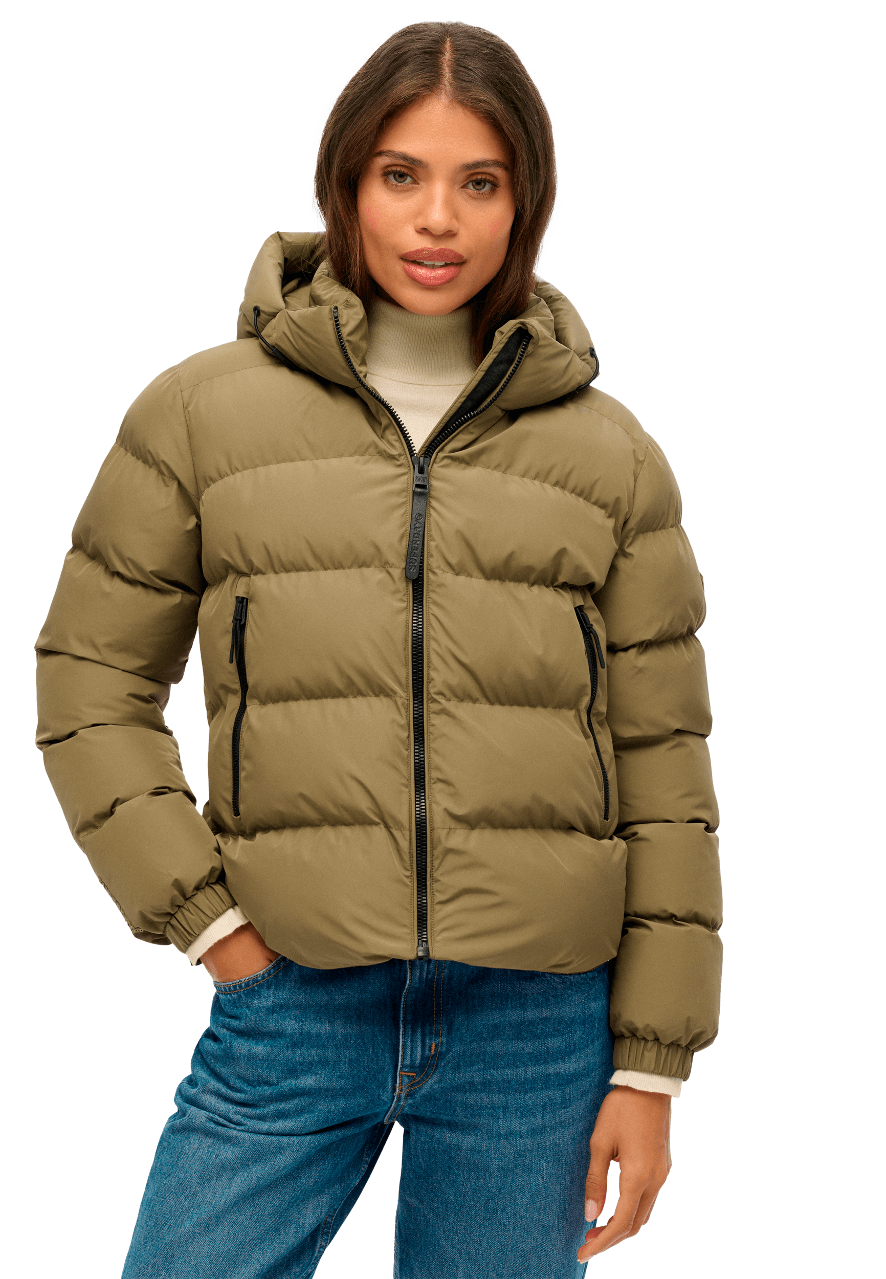 SUPERDRY, W Hood Sport Puff Jkt, Model 1