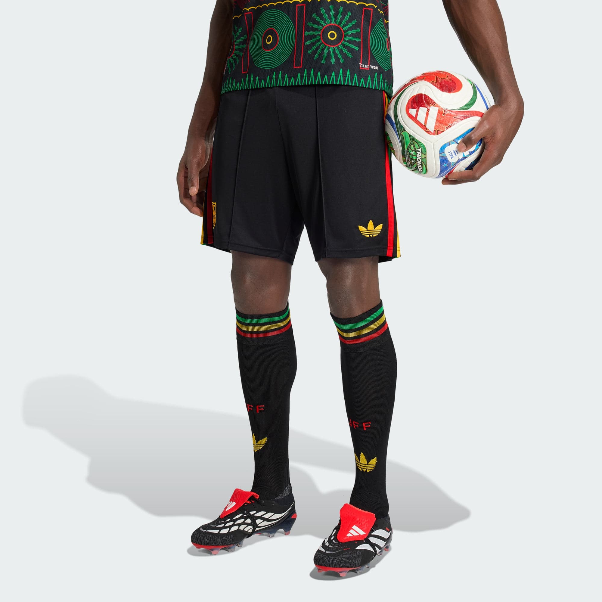 Adidas, Adidas Jamaica 26 X Bob Marley Bortashorts, Model 1