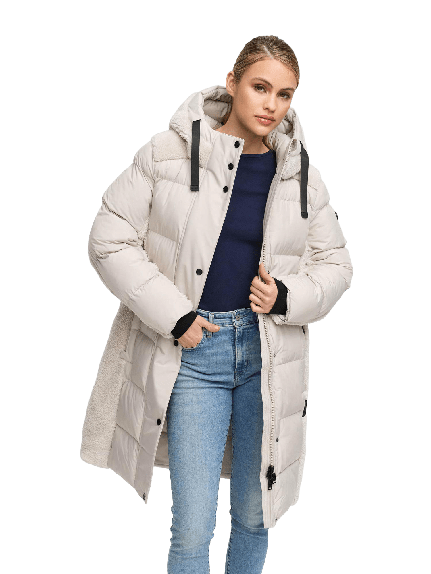 navahoo, Women Winterjacket Funkelteddy, Model 1