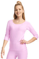 3/4-sleeved Shirt Aet139ls, Lilac