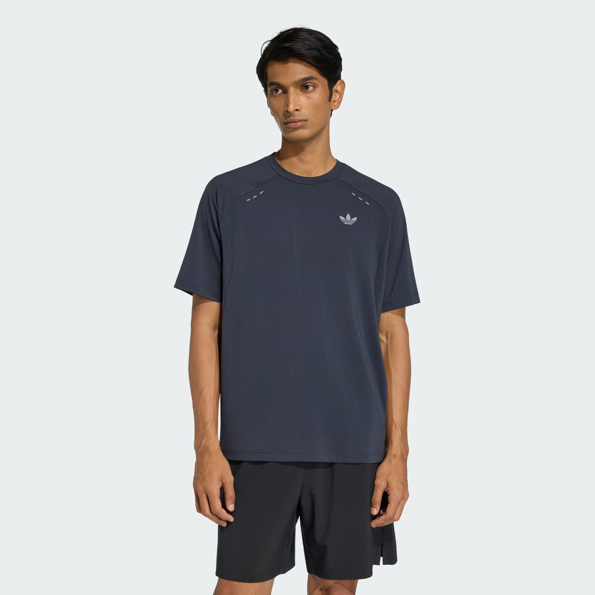 ADIDAS ORIGINALS, Adidas Originals Tech Trefoil Essentials Polyester T-shirt, Model 1