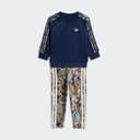 Adidas Originals Set Adidas X Liberty London Med Överdimensionerad Tröja Och Leggings, Blue