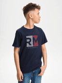 J GRAPHIC TEE, Navy