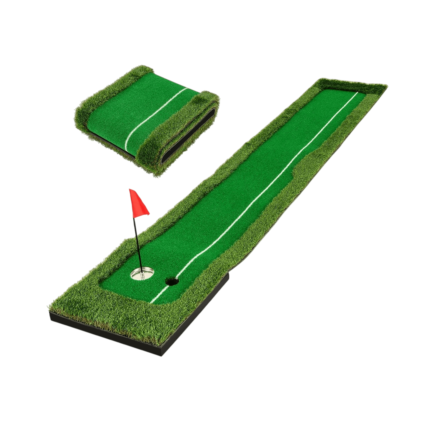 northix, Golf Putting Mat – 300 Cm, Dual Hole, 3 Balls, Product 0