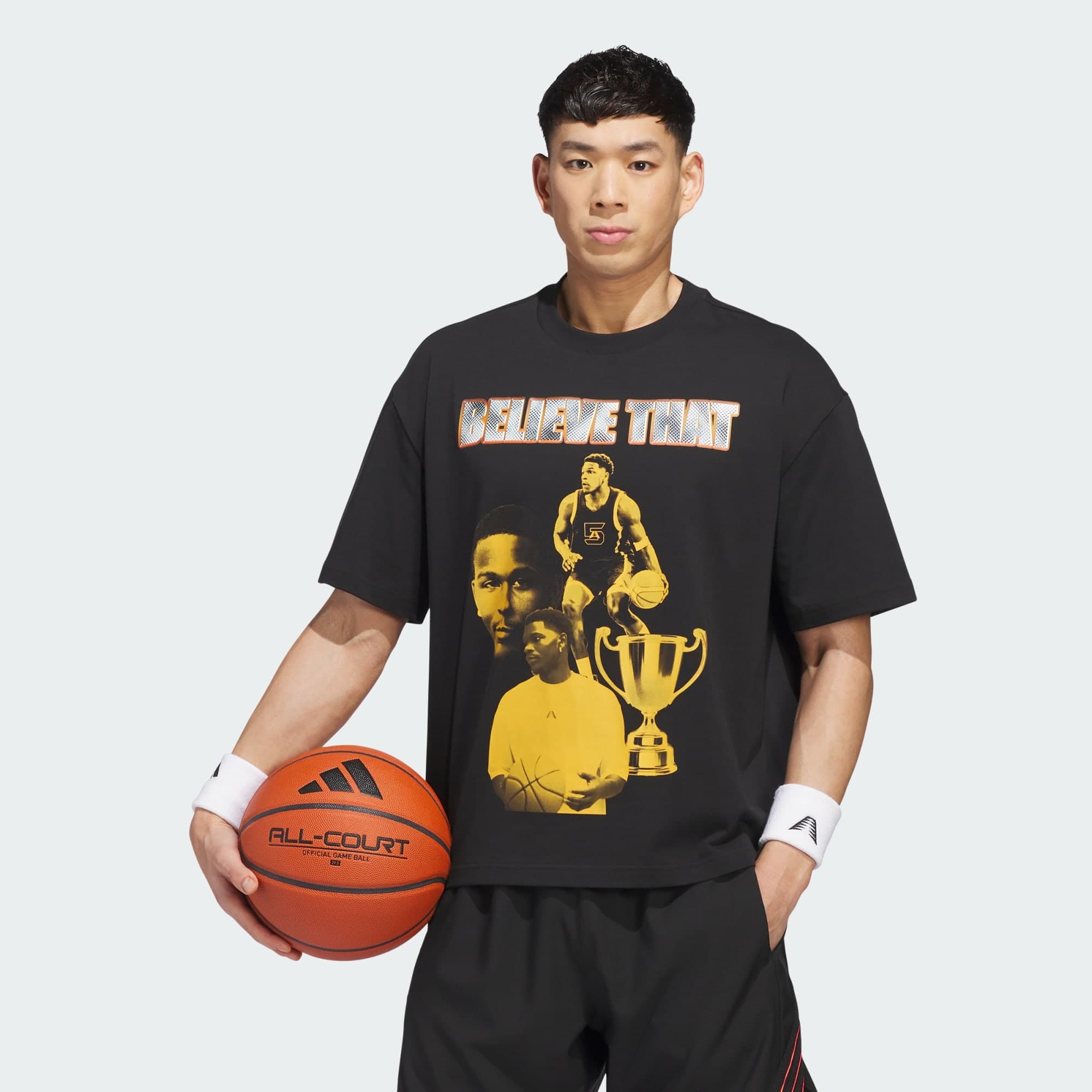 Adidas, Adidas Anthony Edwards Bling T-shirt, Model 1