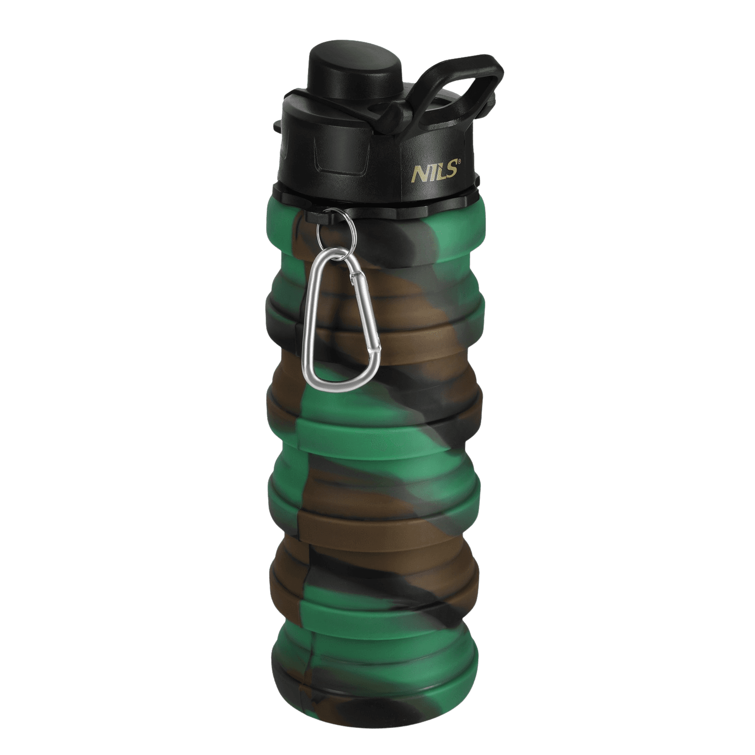 northix, Silicone Folding Water Bottle, 500ml, Green, Product 0