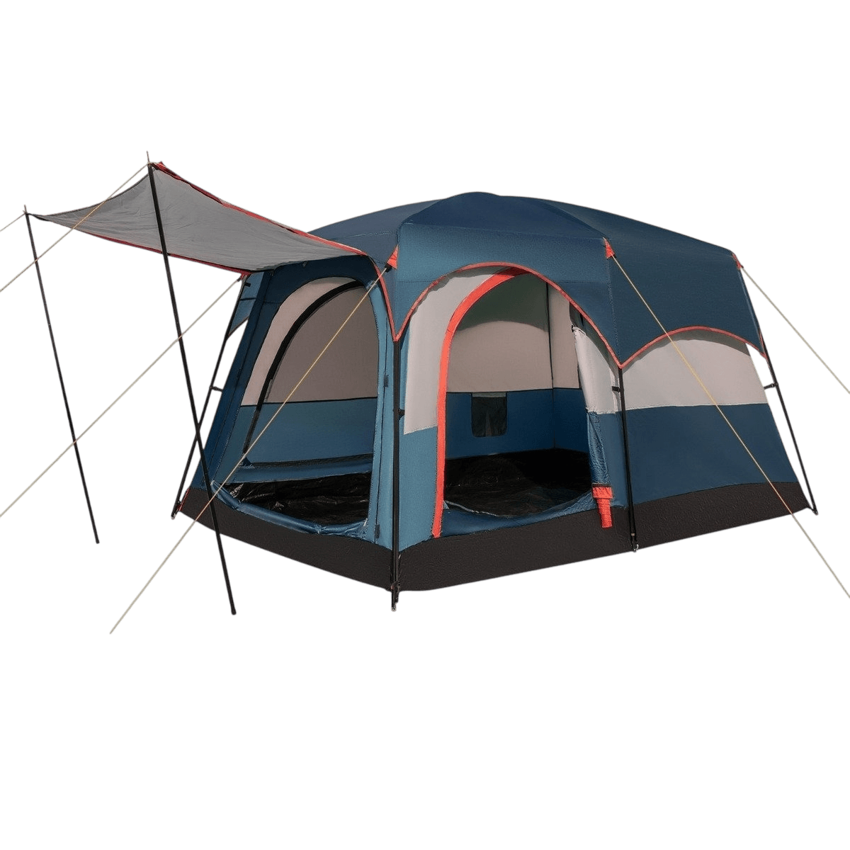 northix, 6-person Camping Tent With Divider Rainfly, Blue, Product 0