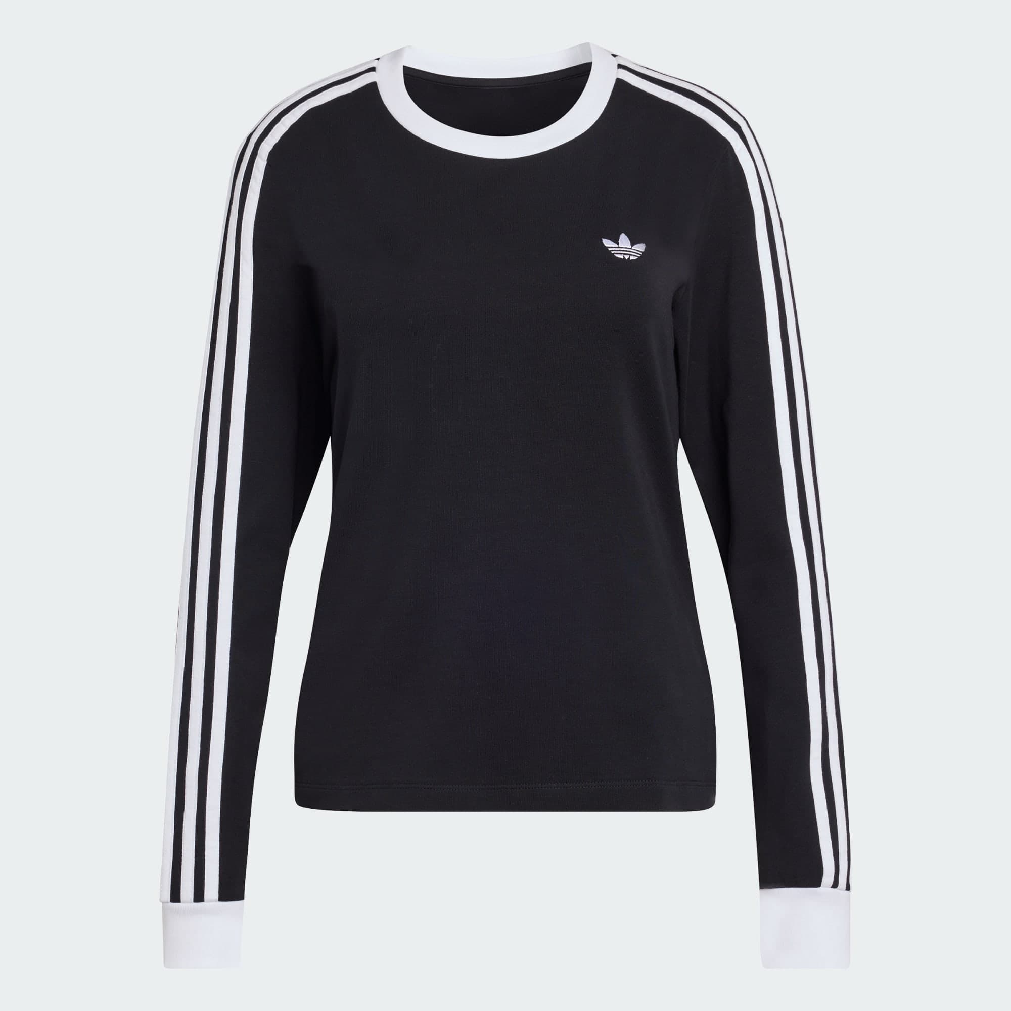ADIDAS ORIGINALS, Adidas Originals 3-stripes Långärmad T-shirt (smal Passform), Product 0