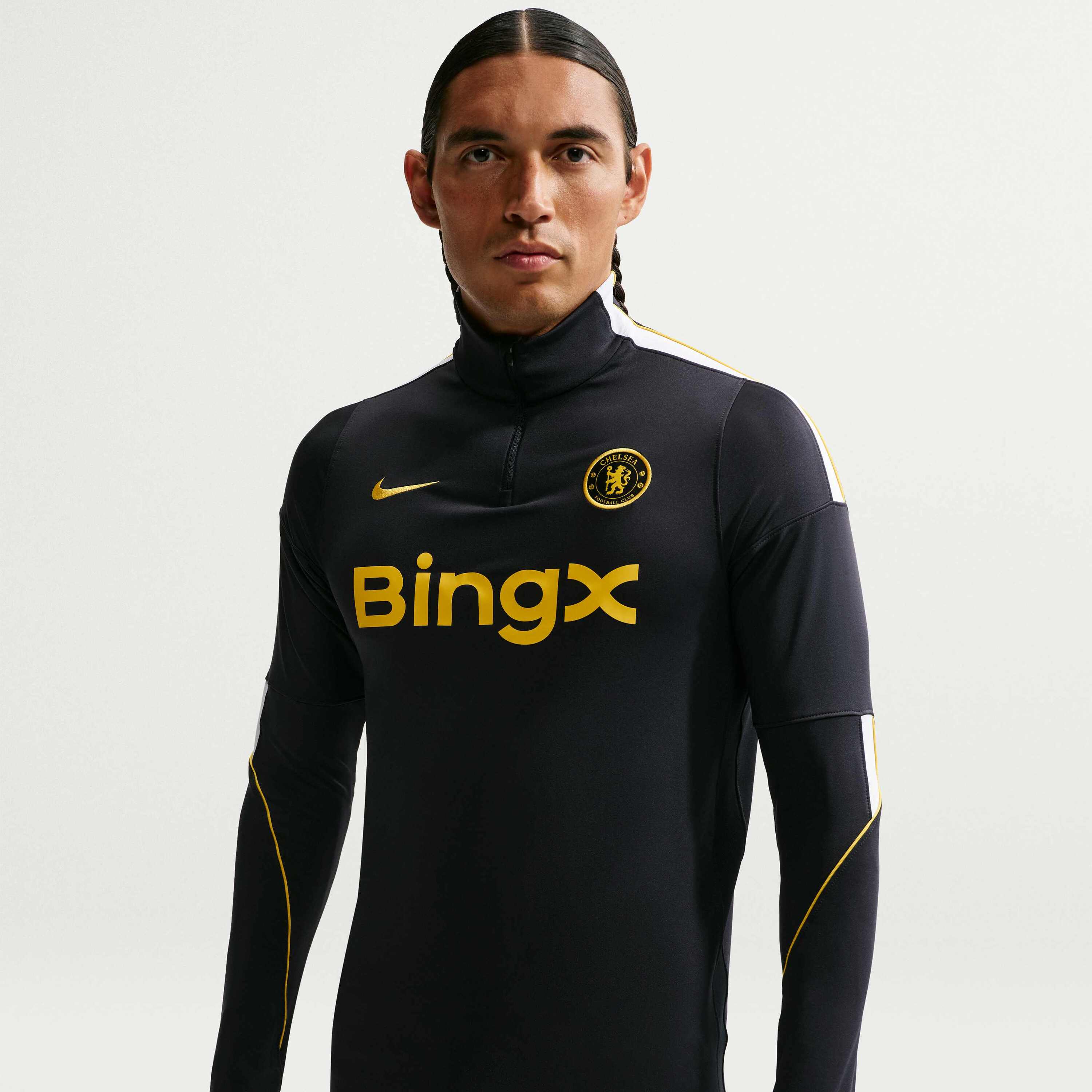 Nike, Men's Dri-fit Football Knit Drill Top Chelsea F.c. Strike, Product 0
