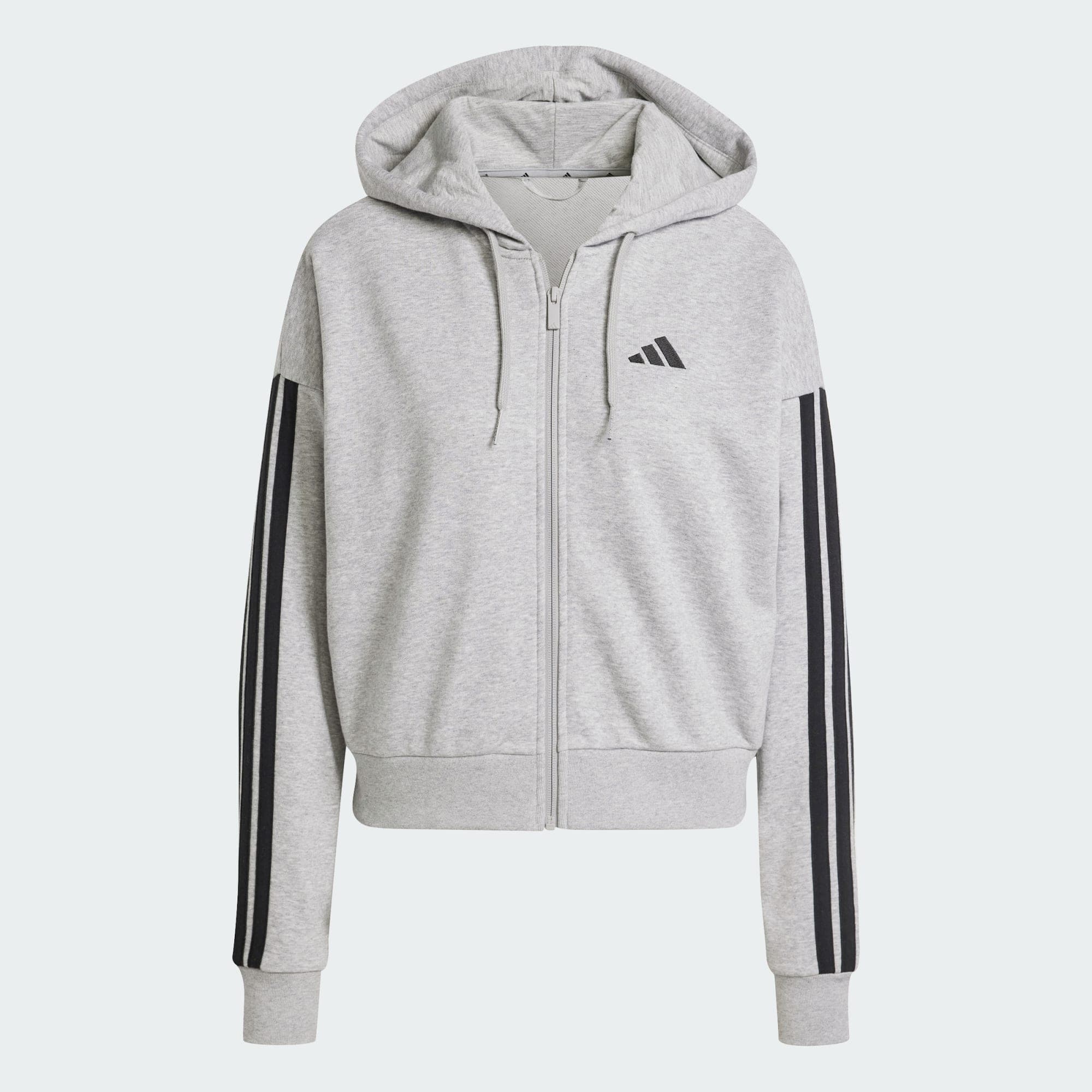 Adidas, Adidas Essentials 3-stripes French Terry Full-zip Hoodie, Product 0