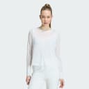 Adidas Soft Lux Sheer Long-sleeve Tröja, Brown