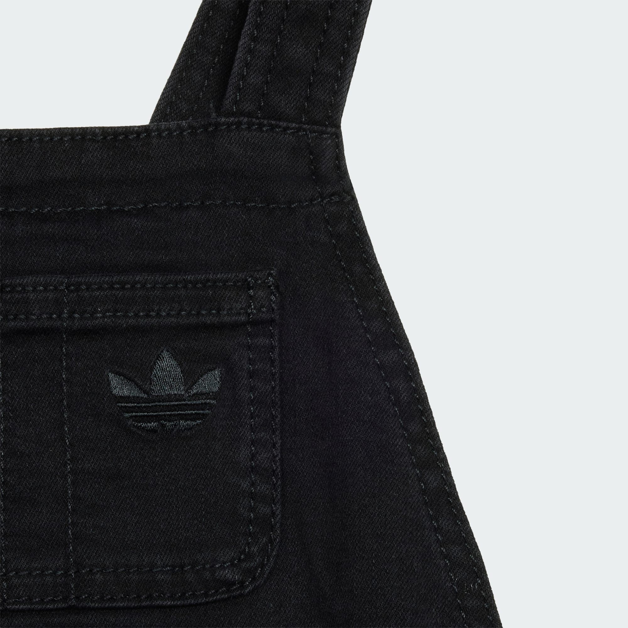 ADIDAS ORIGINALS, Adidas Originals Denim Korta Hängslebyxor, Detail 1