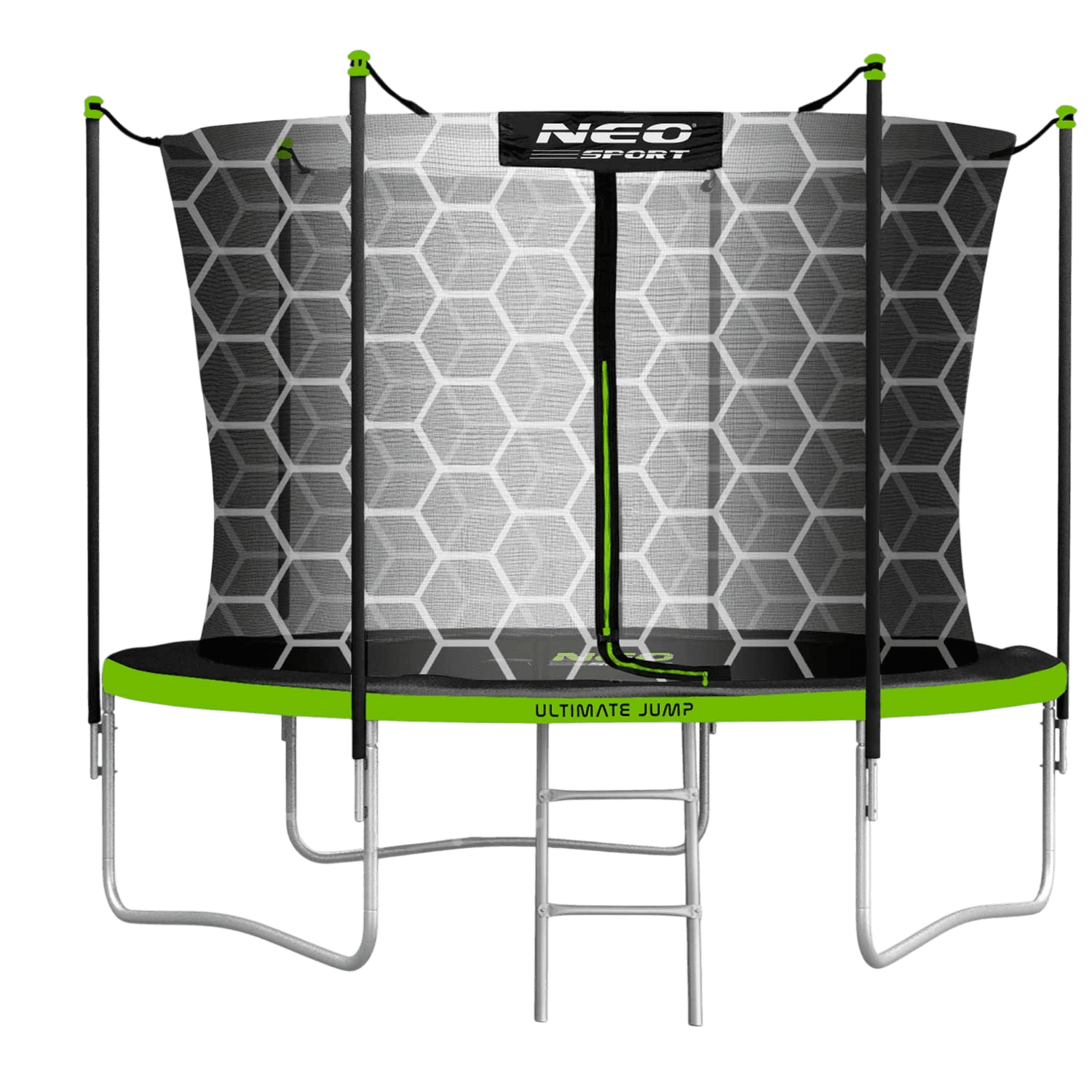 b2x, Garden Trampoline 8ft/252cm With Inner Net And Ladder From Neo-sport, Product 0