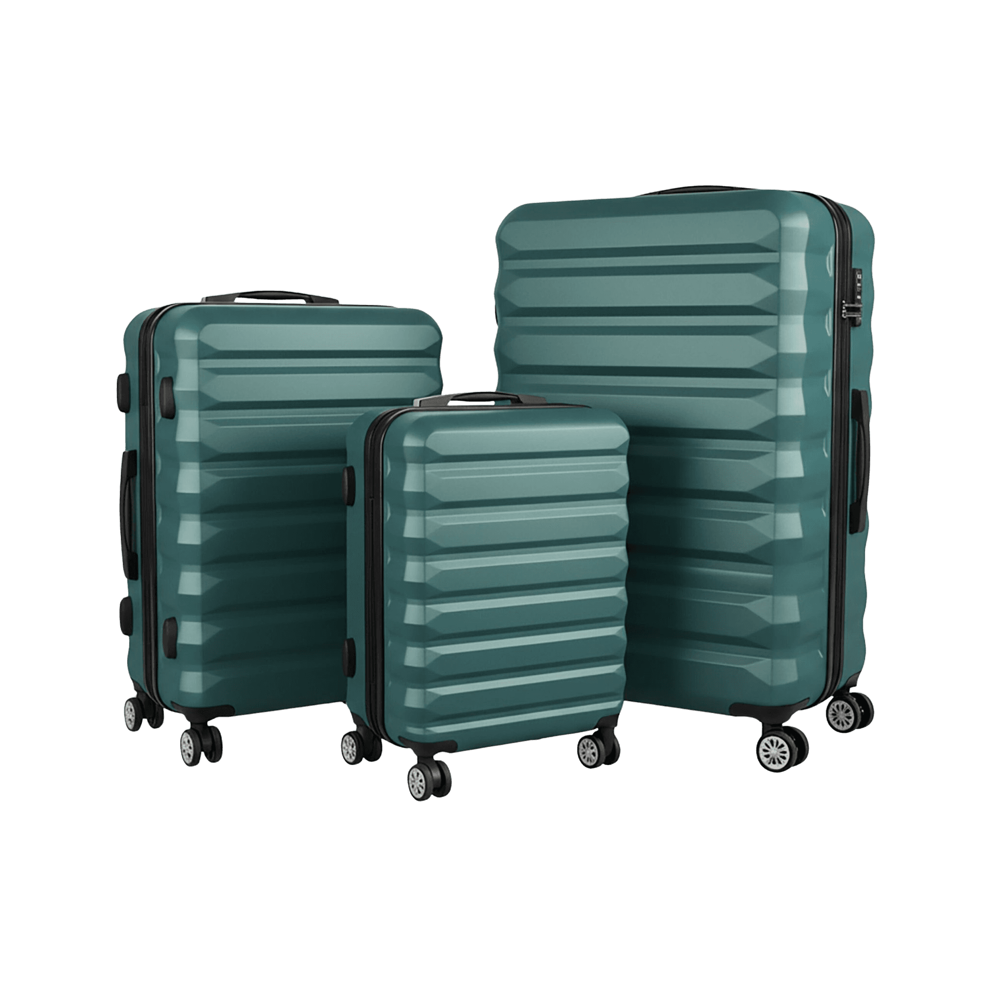 northix, 3-piece Hard-shell Luggage Set With Wheels, Product 0