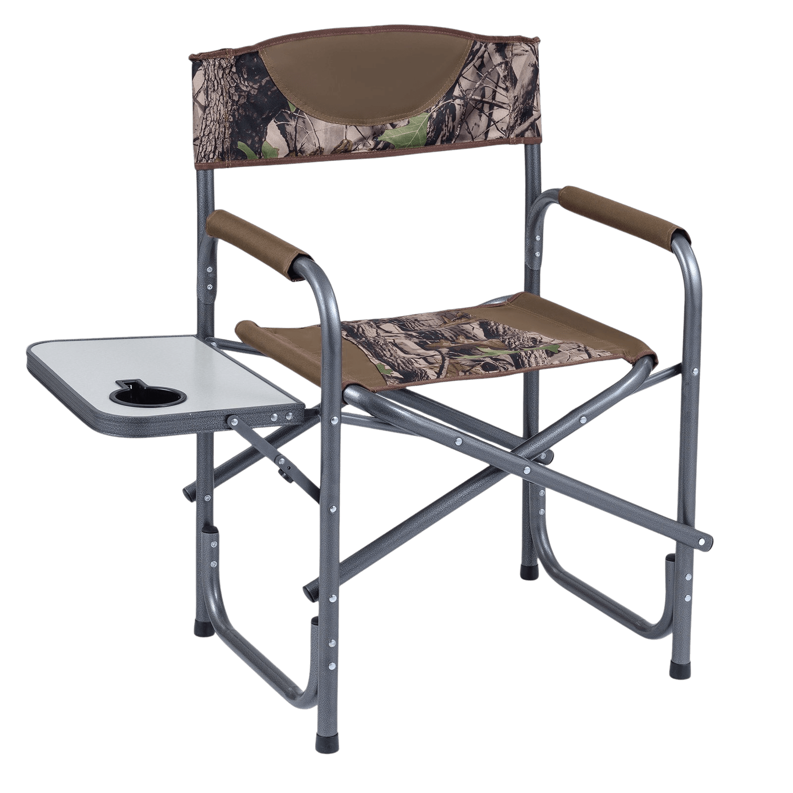 northix, Folding Camping Chair With Side Table, 400 Lb Capacity, Product 0