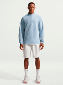 M NK TF PAR5 1/2 ZIP TOP, Blue
